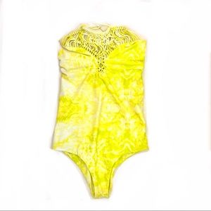 Mikoh Neon Tie Dye One Piece Swimsuit